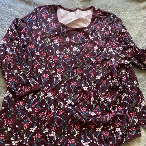 Waffle knit long sleeve